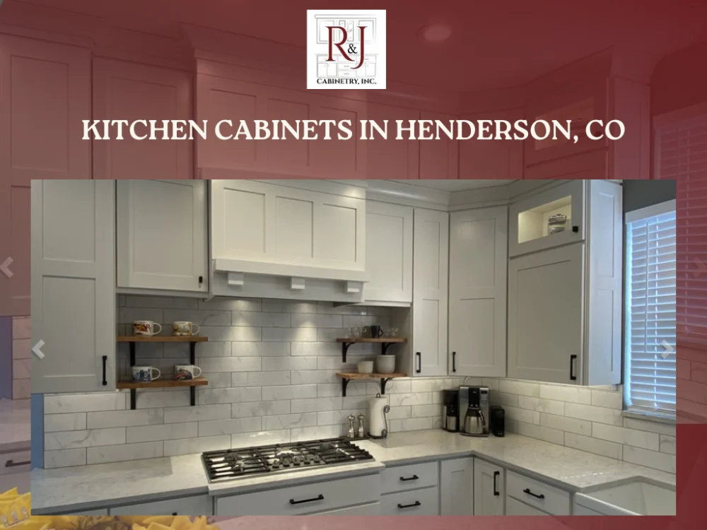 Custom kitchen cabinets with subway tile backsplash and built-in storage solutions