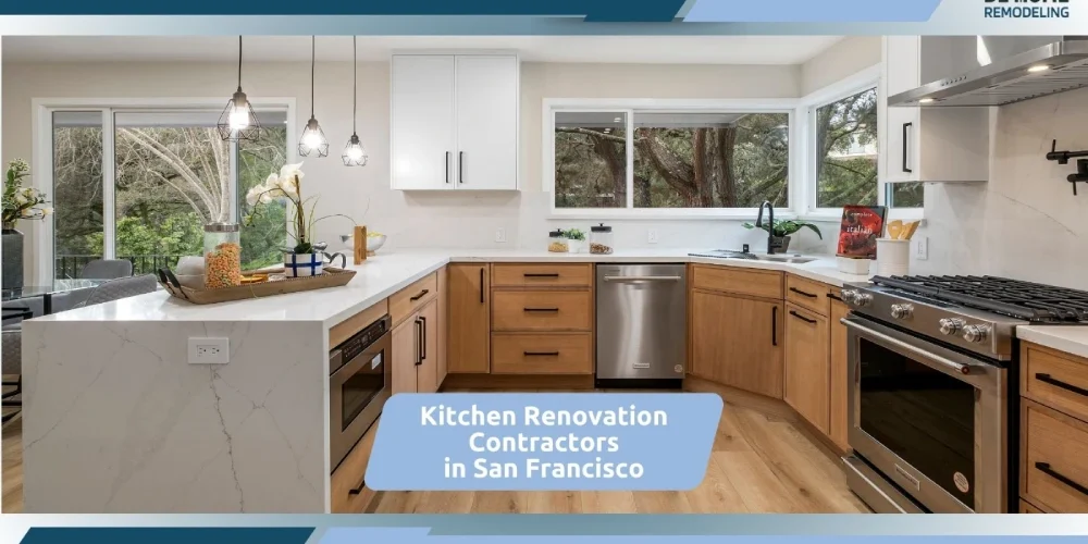 Modern San Francisco kitchen renovation with durable countertops and sleek cabinetry Modern San Francisco kitchen renovation with durable countertops and sleek cabinetry