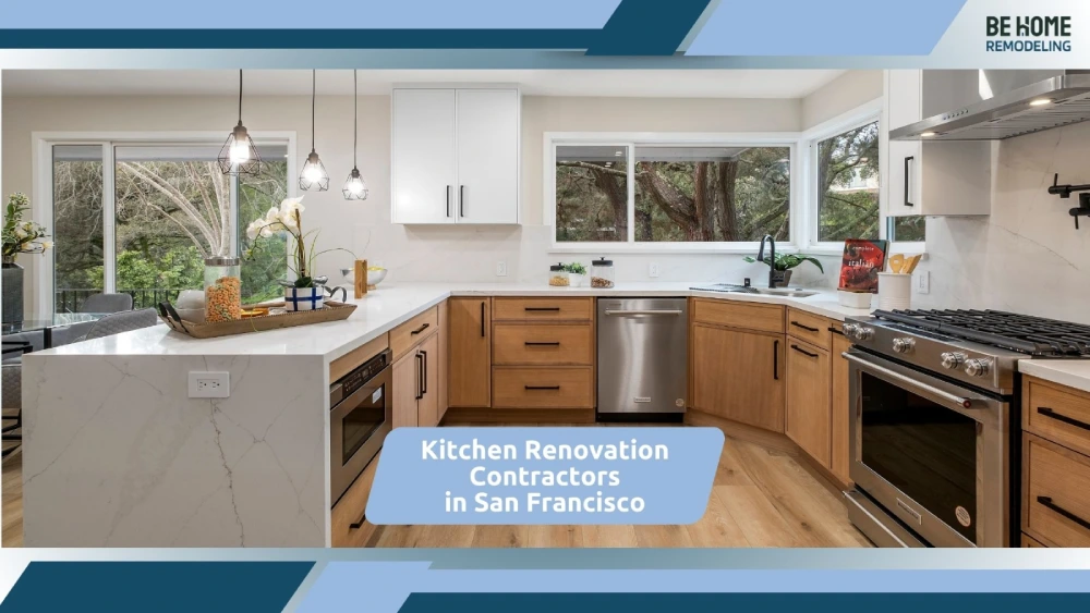 Modern San Francisco kitchen renovation with durable countertops and sleek cabinetry