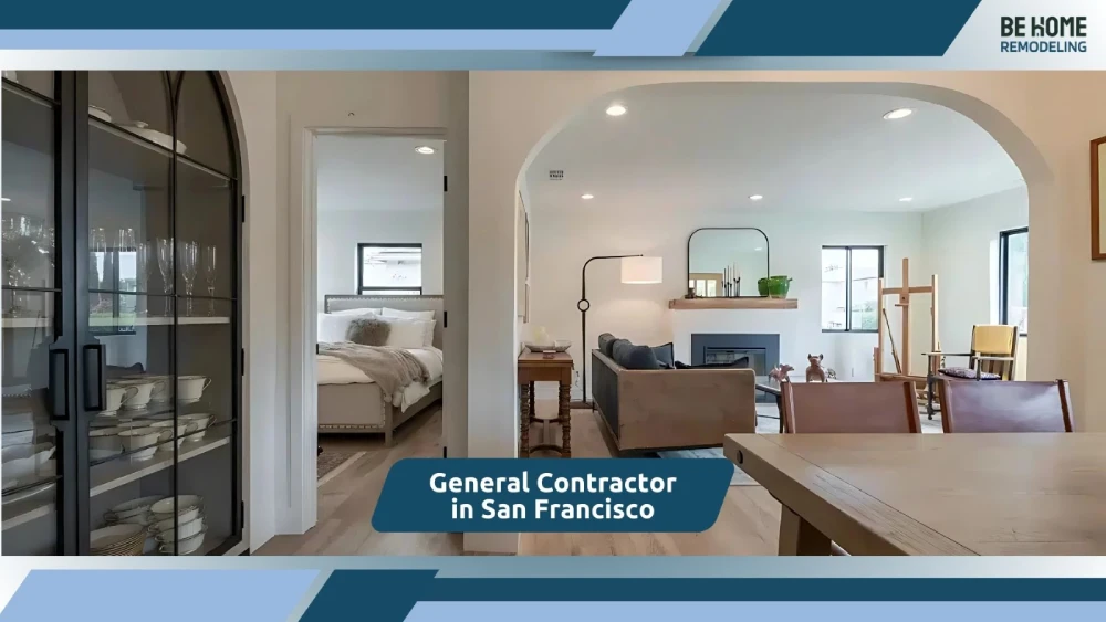 Modern home interior remodeled by general contractor in San Francisco